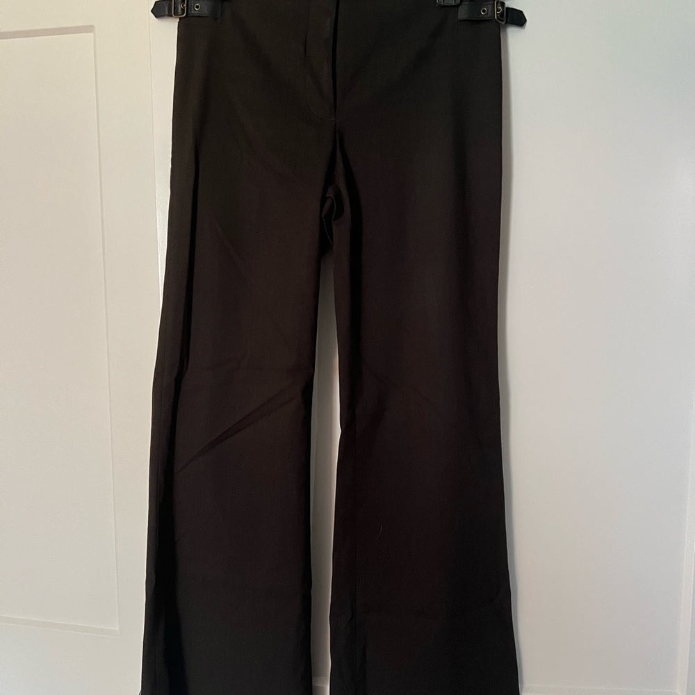 Armani Exchange Women’s Dress Pant with Leather detail waistband